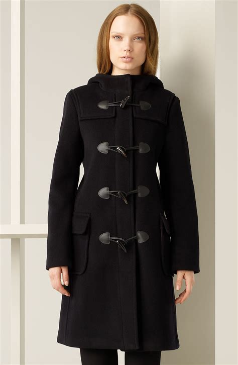 burberry blue label wool coat